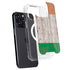 Ireland Flag Dark Wood iPhone 14 Pro MagSafe Case